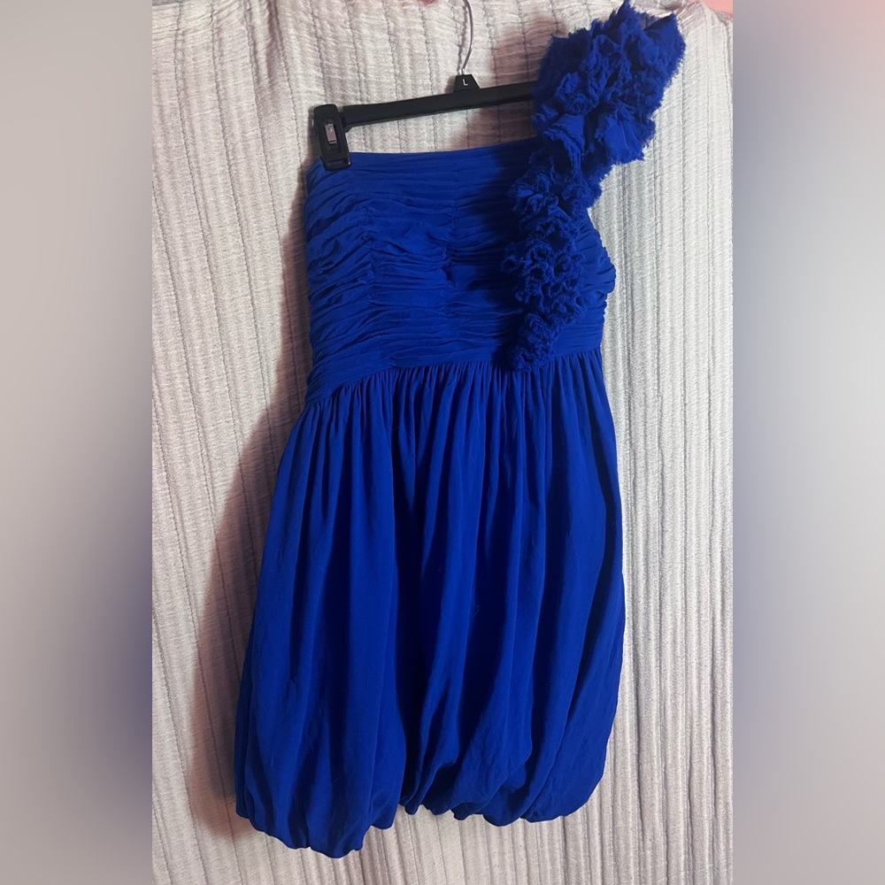 Robert Rodriguez One Shoulder Blue Dress